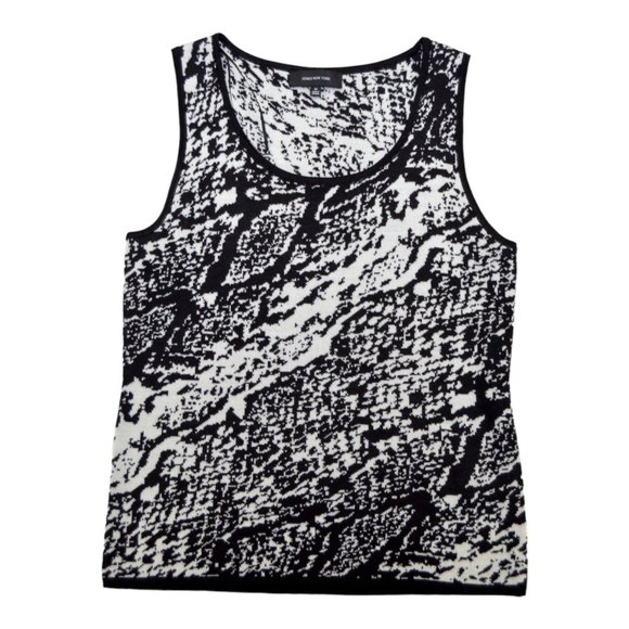 Womens Jones New York Acrylic Wool Black Sugar Stretchy Sleeveless Tank Top Sz M - Picture 1 of 3
